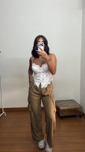 Corset Budapest blanco