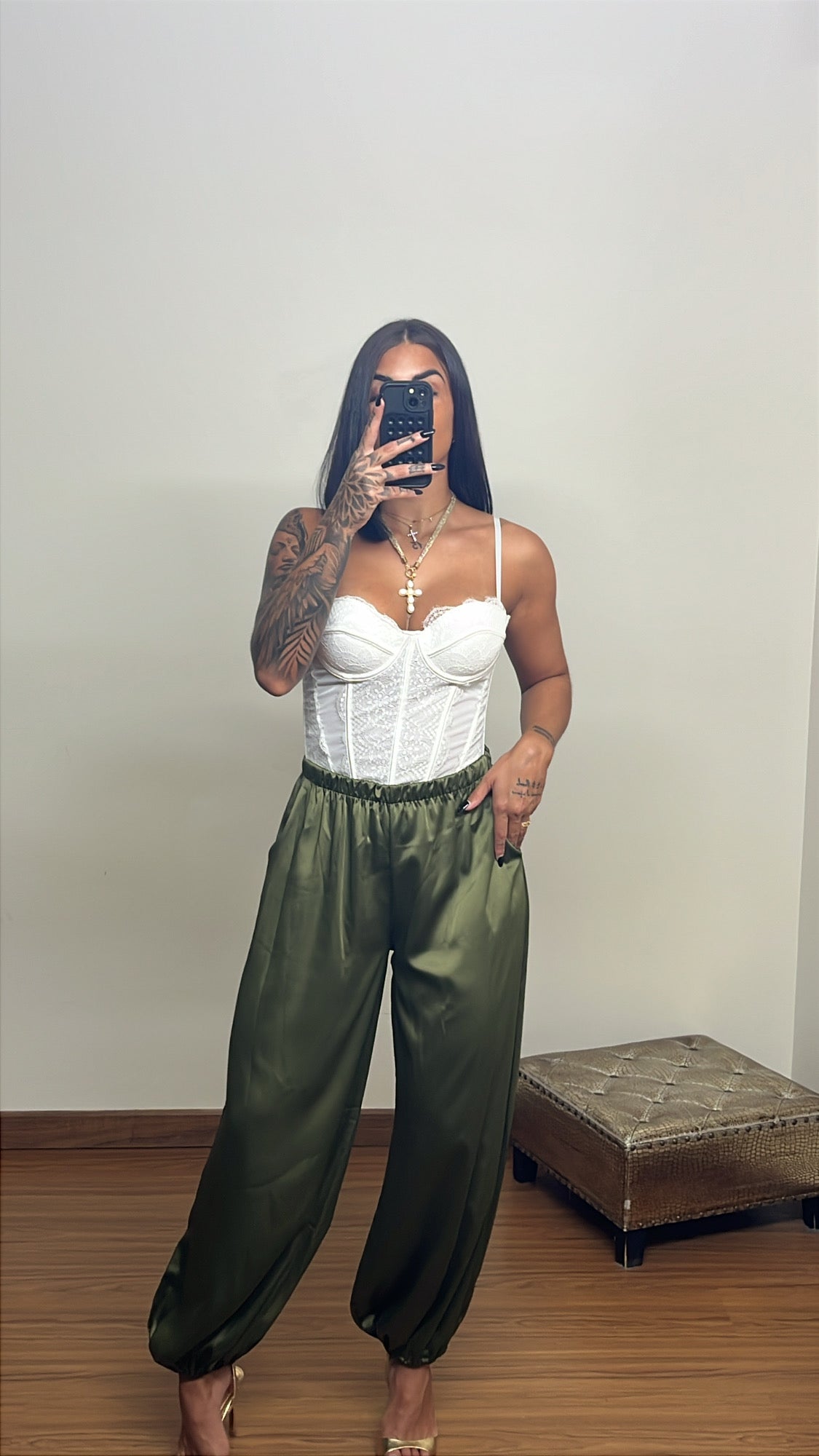 Pantalón aladin verde