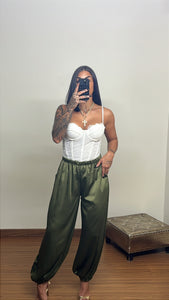 Pantalón aladin verde