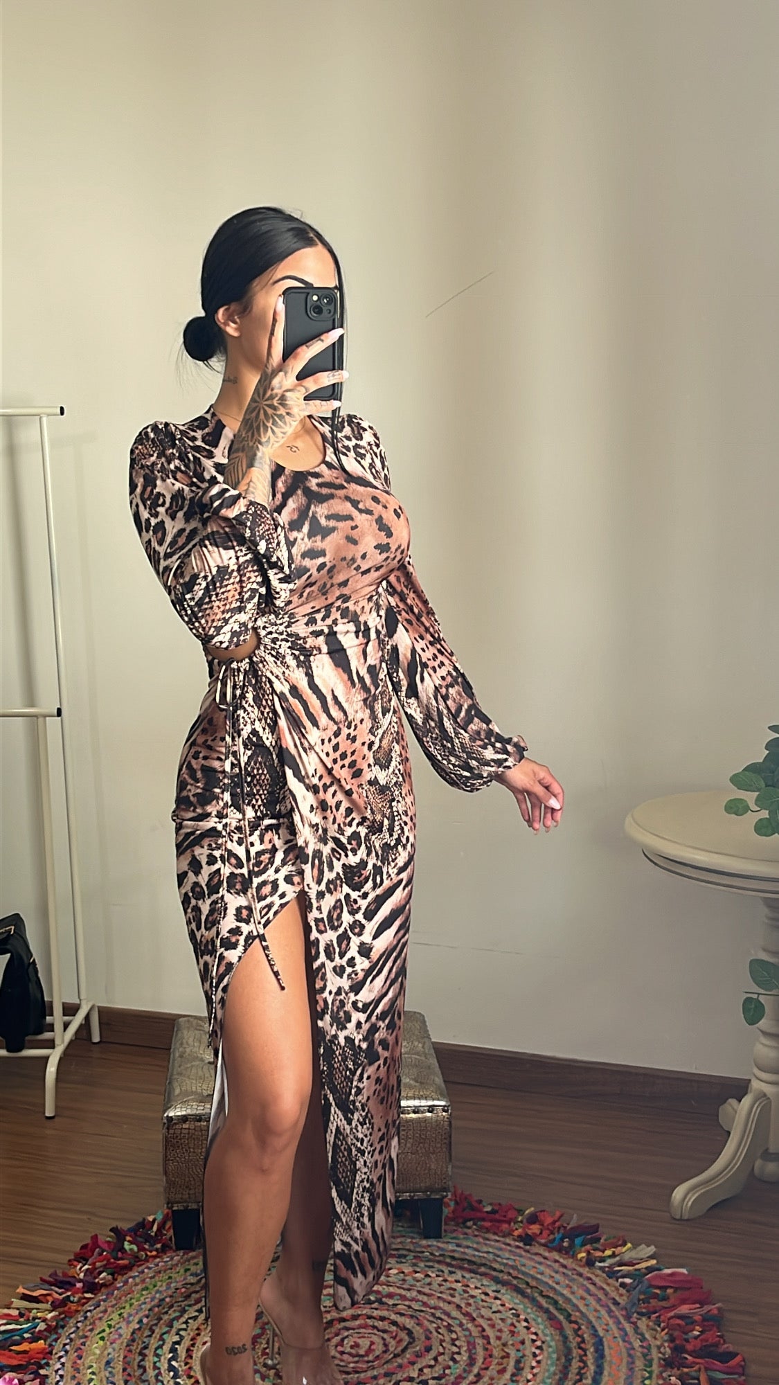 Vestido animal print