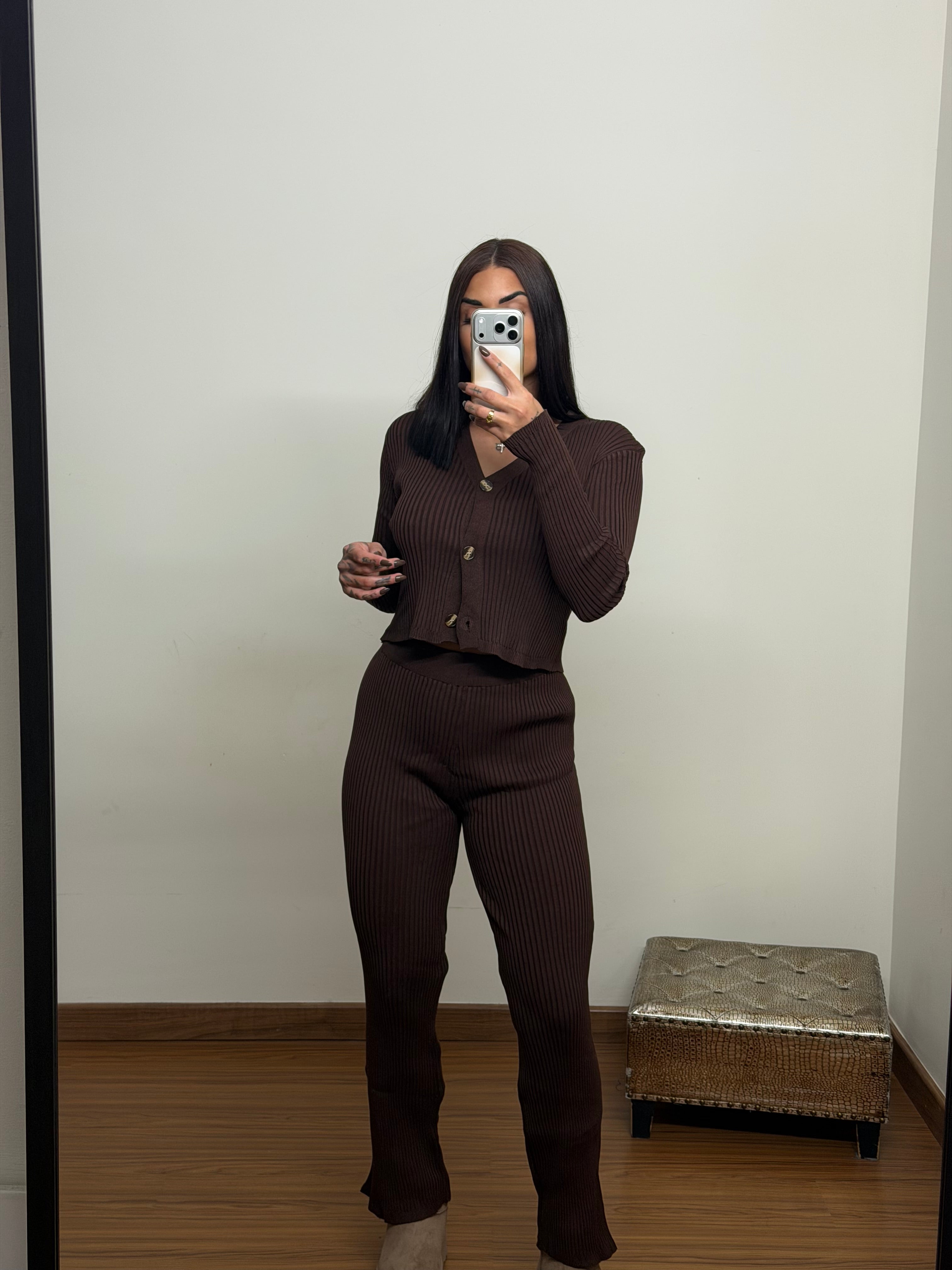 Conjunto tom chocolate