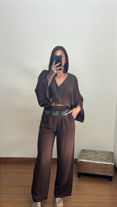 Conjunto louis chocolate
