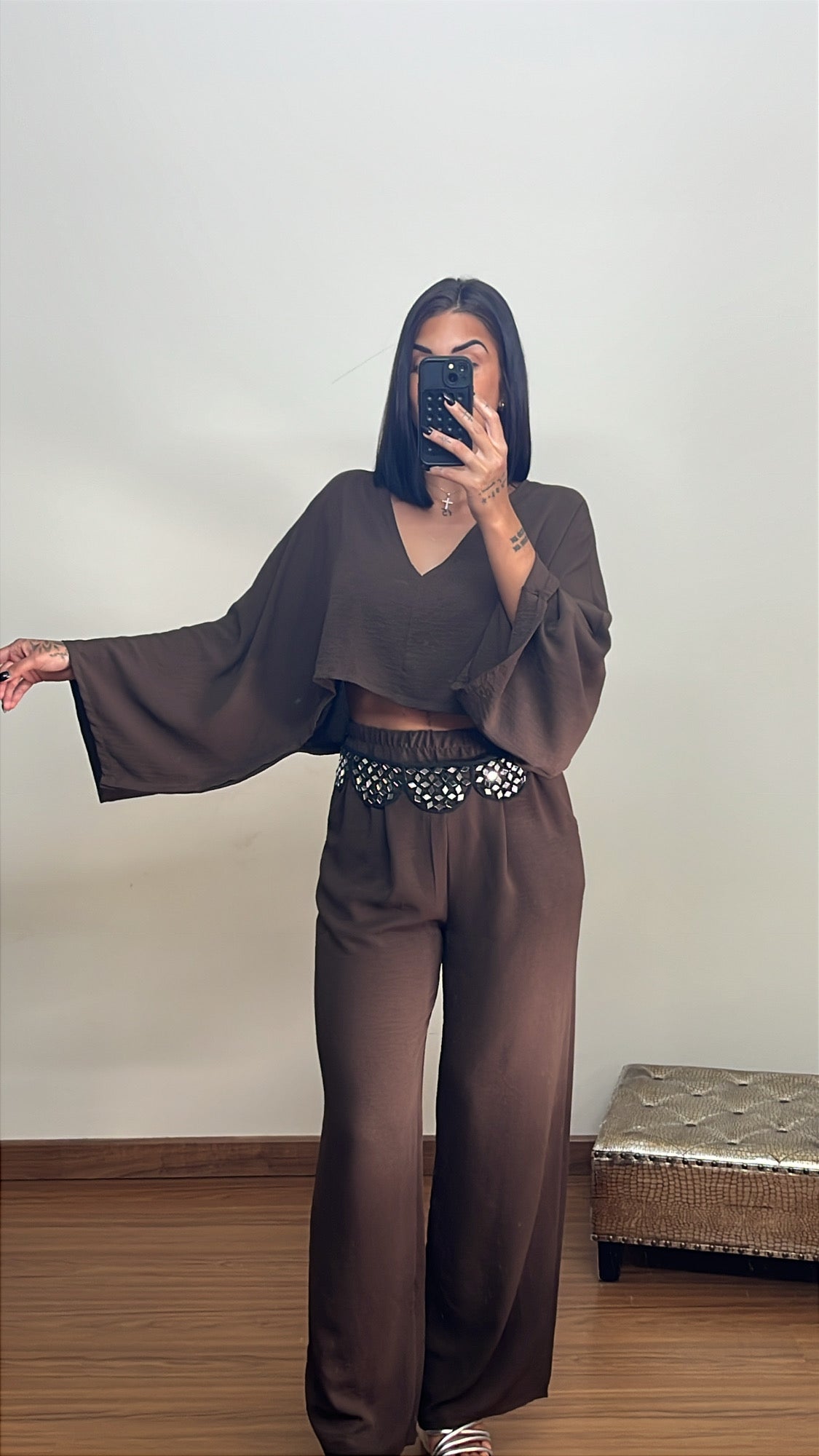 Conjunto louis chocolate