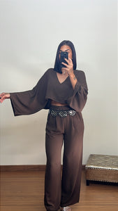 Conjunto louis chocolate