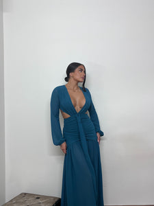 Vestido Roma petróleo
