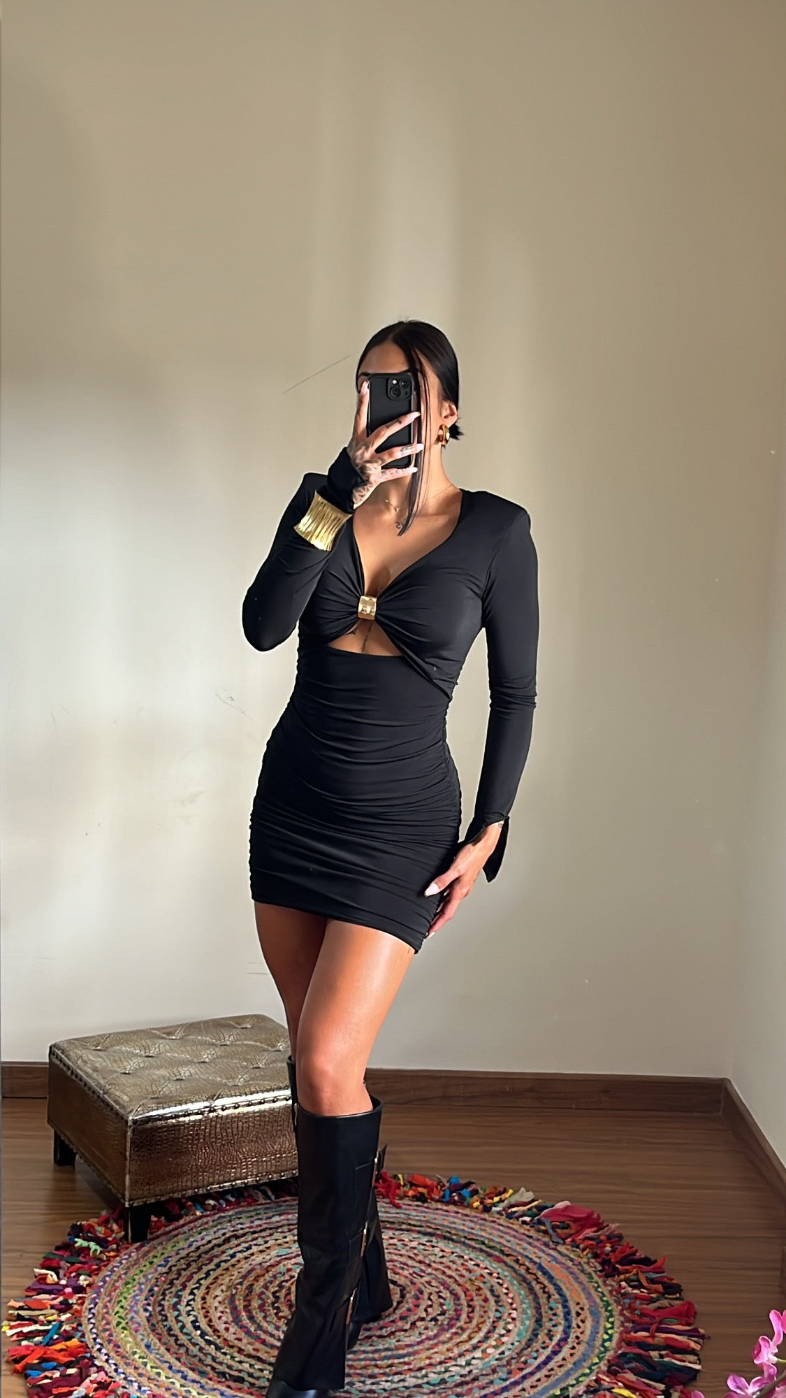 Vestido cleo negro