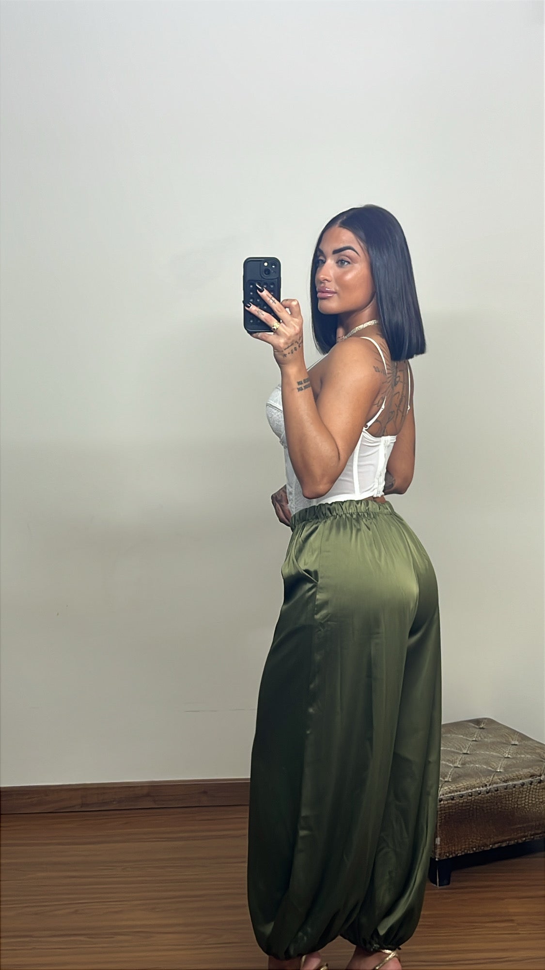 Pantalón aladin verde
