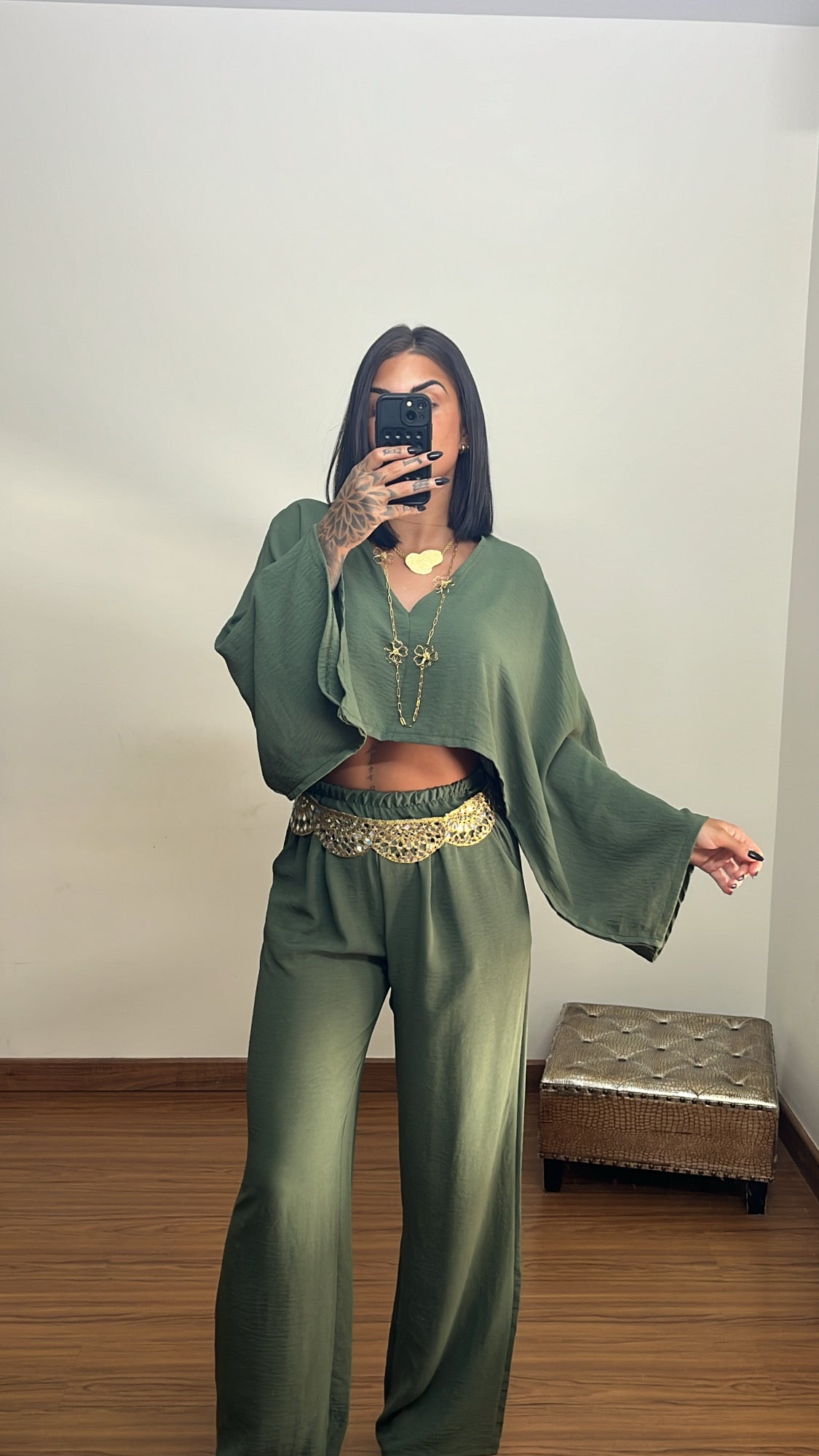 Conjunto louis verde