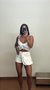 Falda pantalón limones