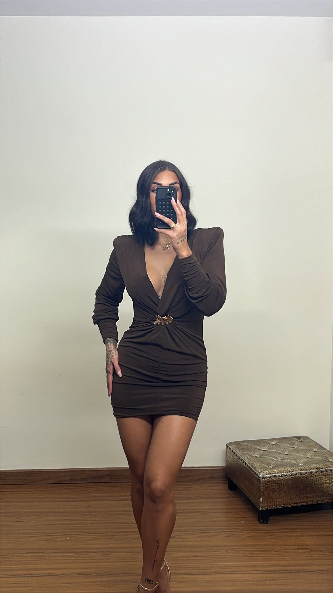 Vestido evelyn choco