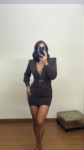 Vestido evelyn choco
