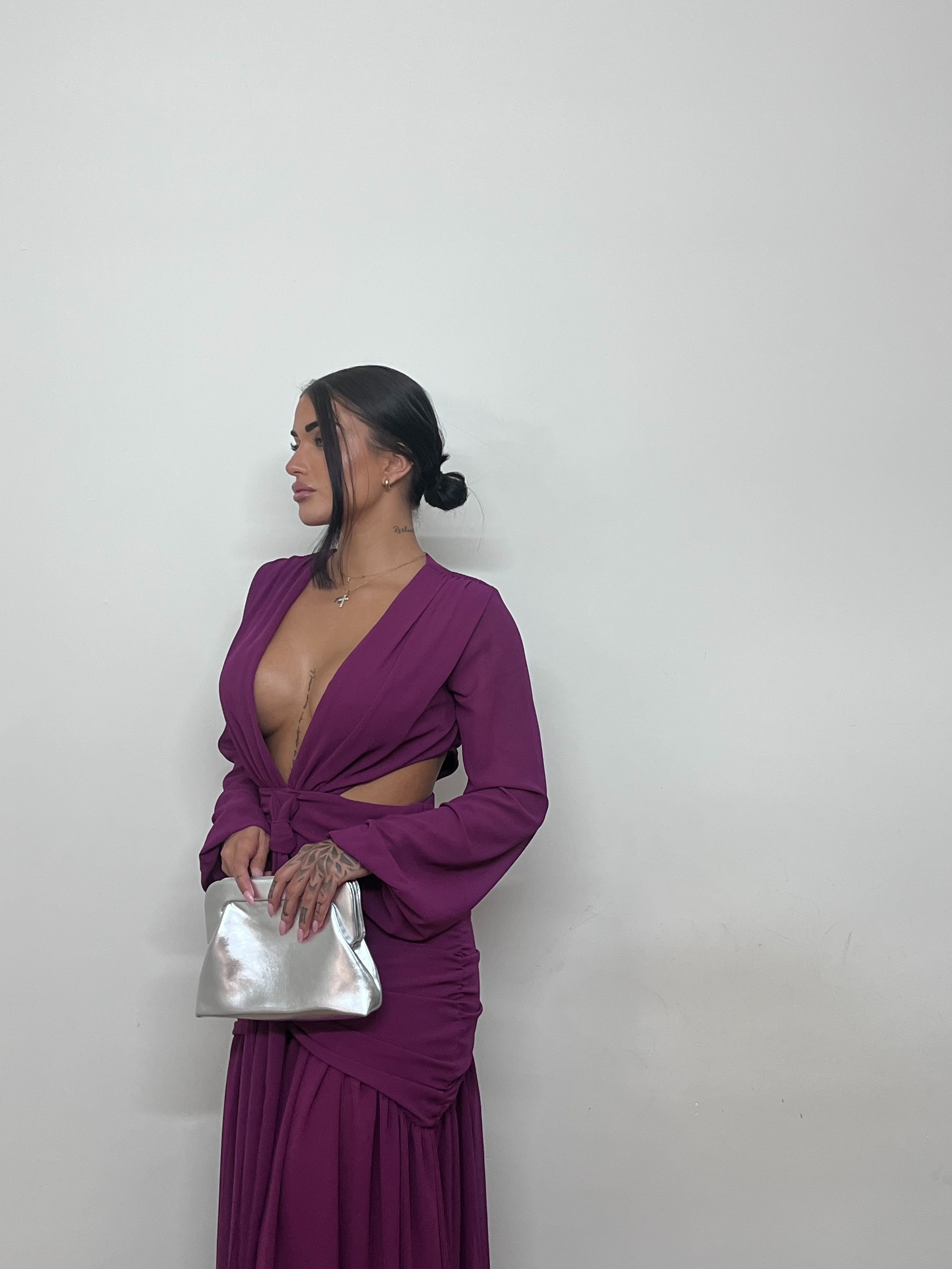 Vestido roma cereza