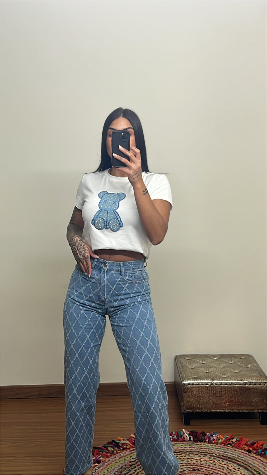 Pantalón rasgado vaquero