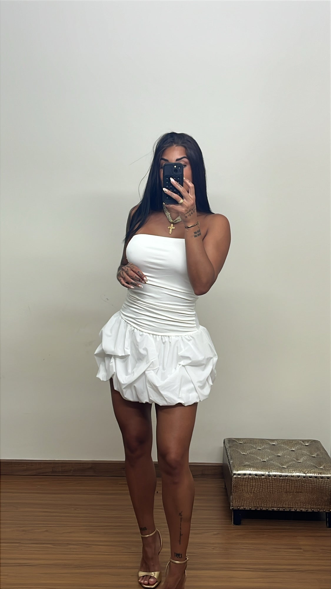 Vestido globo blanco