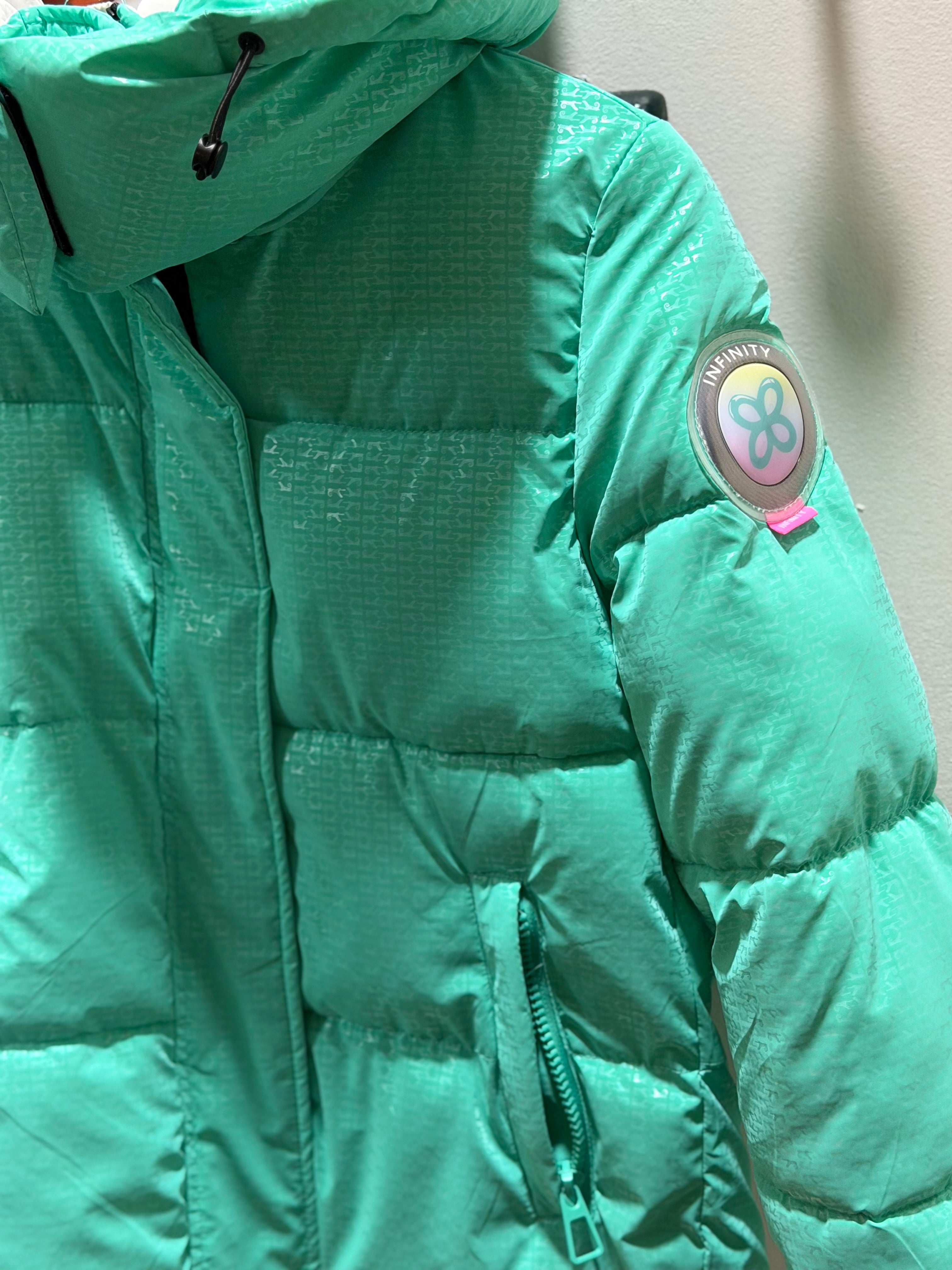 Plumón snow turquesa