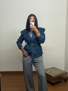 Chaqueta denim corset