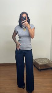 Top punto gris