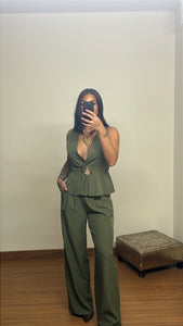 Traje Rosalía verde