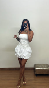 Vestido globo blanco