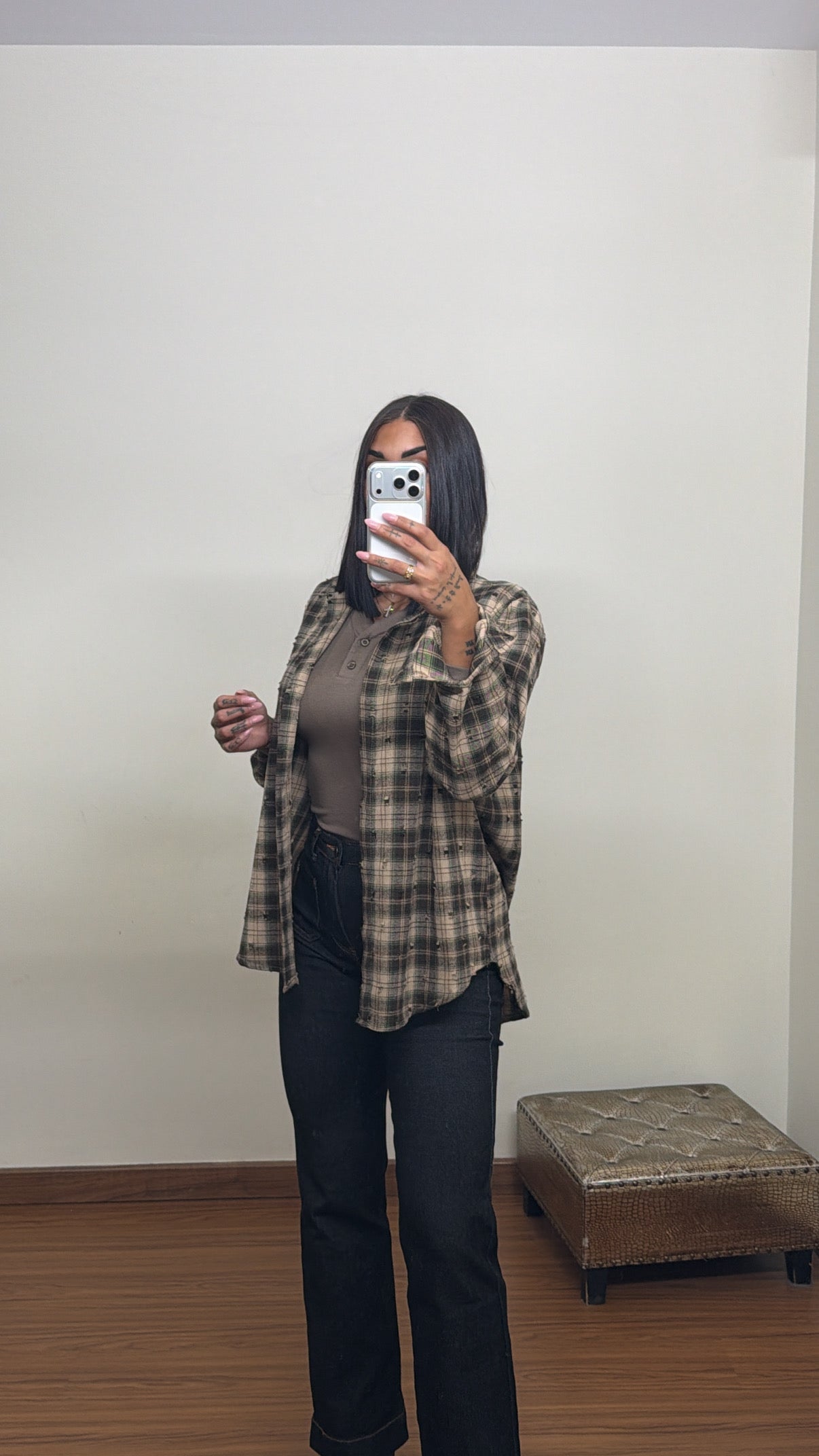 Camisa cuadros rotos