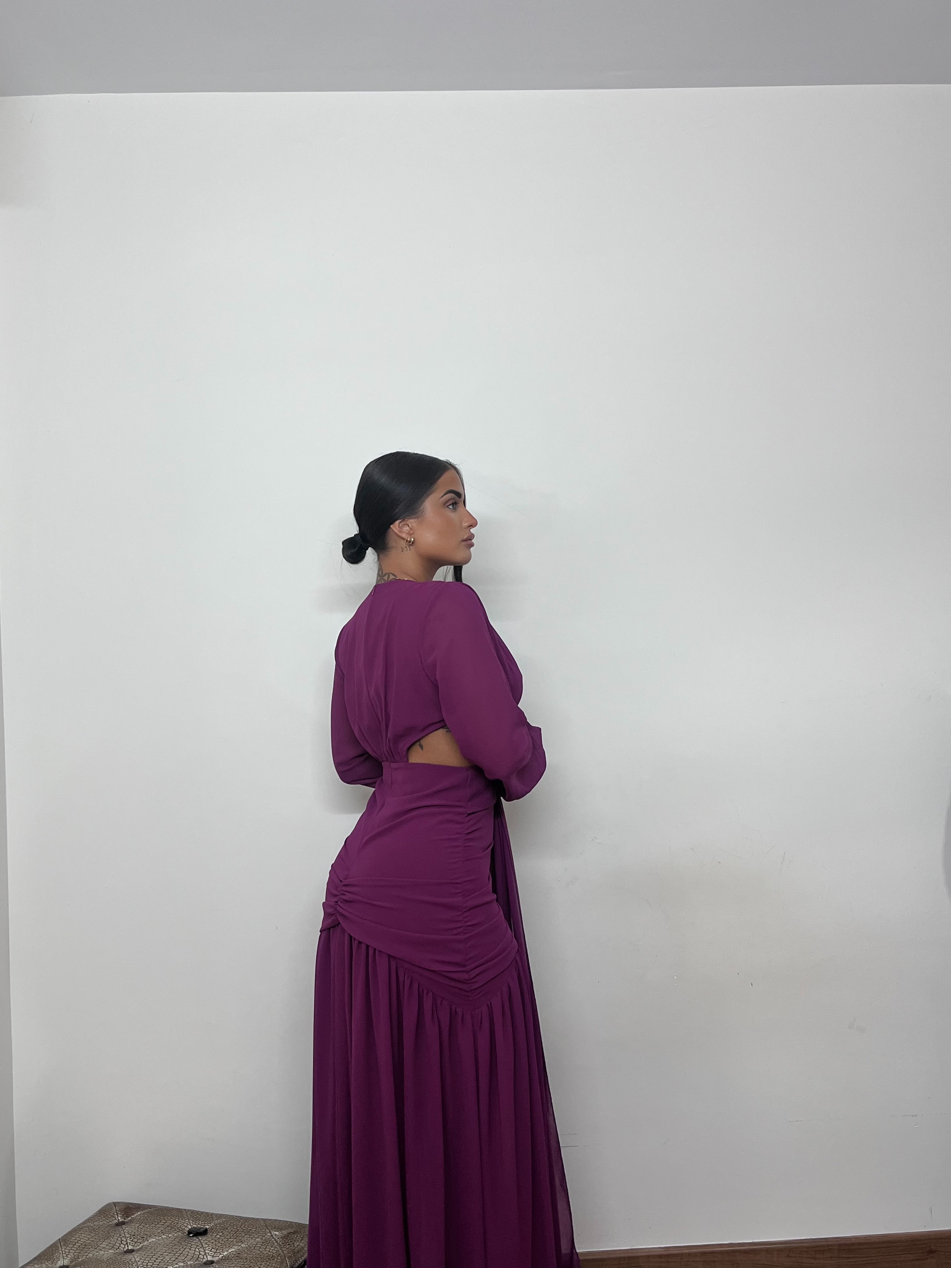 Vestido roma cereza