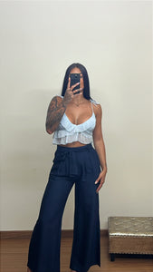 Blusa Estela celeste