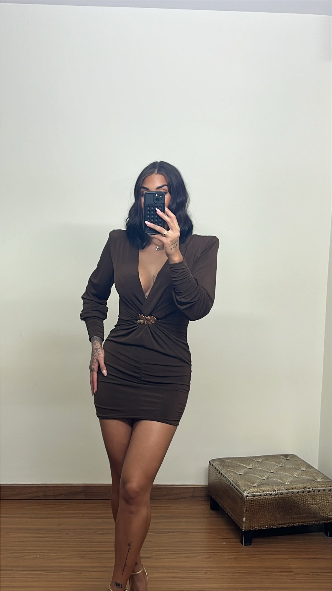 Vestido evelyn choco