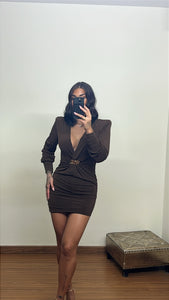 Vestido evelyn choco