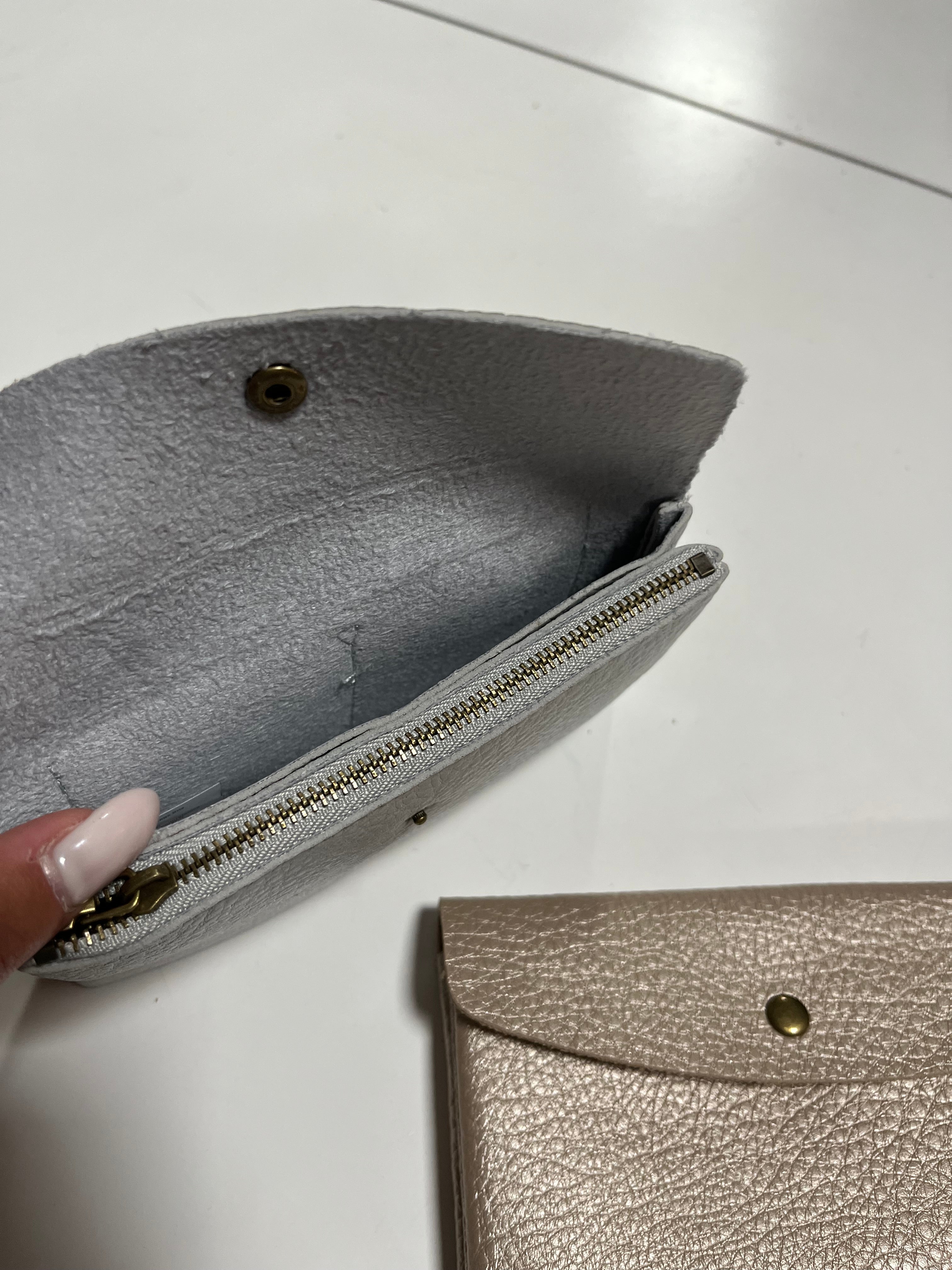 Cartera monedero plata