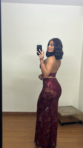 Conjunto gala vino
