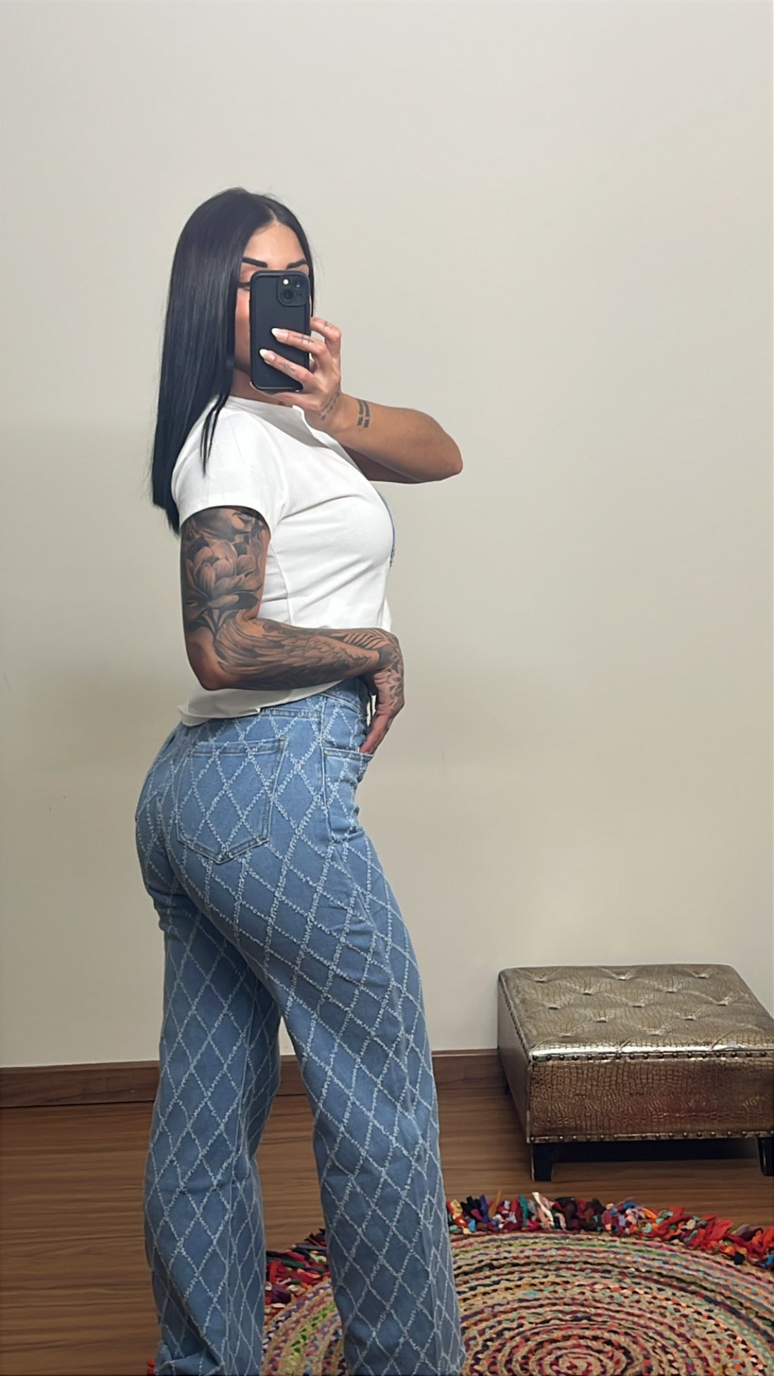 Pantalón rasgado vaquero
