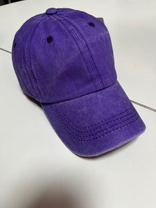 Gorra morada lavada