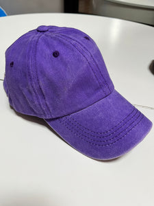 Gorra morada lavada